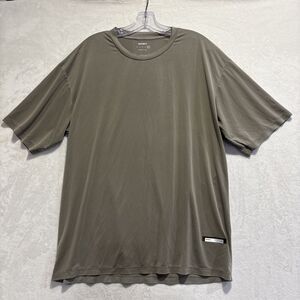 Satisfy Auralite Running Short Sleeve Shirt Mineral Beige Men's Size 4 XL Tee